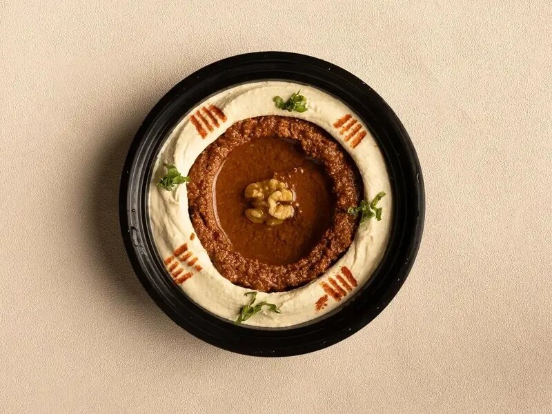 Hummus with Muhamara