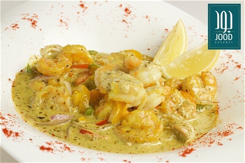 بيستو الربيان بالكريمة