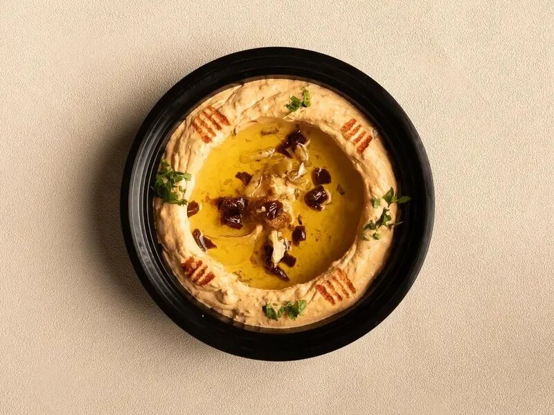 Pesto And Sun Dried Tomatoes Labneh