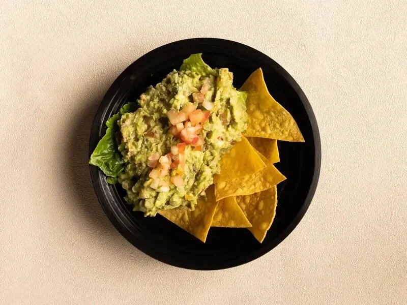 Nachos and Guacamole Dip