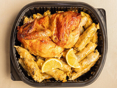 Roast Chicken & Stuffed Cabbage